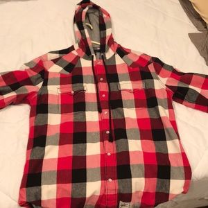 Button Up hoodie sweatshirt